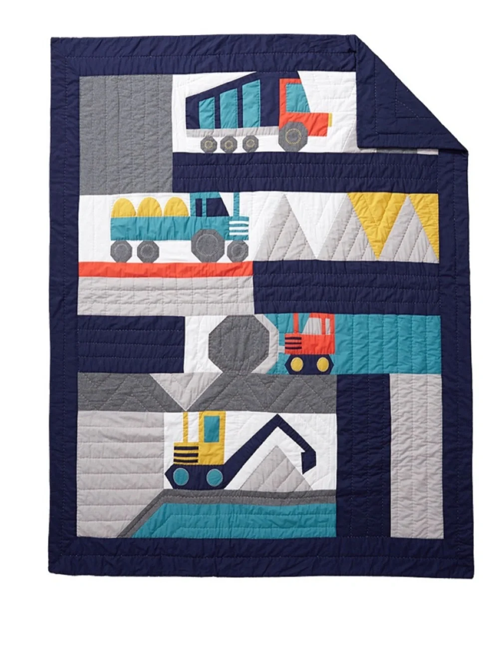 Pottery Barn Kids Jax Construction Quilt Set - Picture 2 of 7